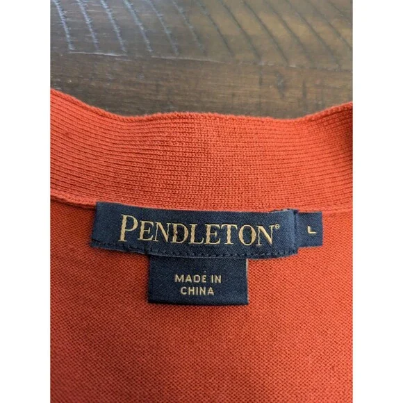 Pendleton Womens Silk Colby Cardigan Button Front Pockets Mid Weight Large NWOT - Picture 6 of 9